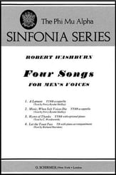 Four Songs TTBB Choral Score cover